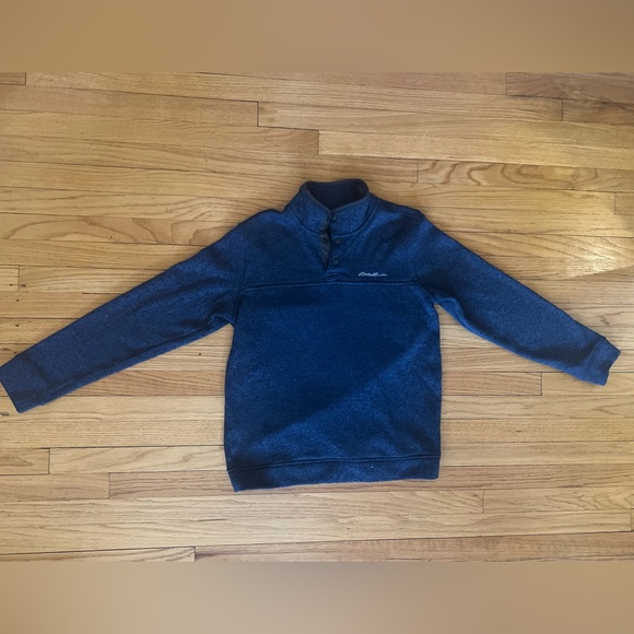 Eddie Bauer Men’s Snap Placket Radiator Fleece Pullover Top sz Large - Picture 6 of 6